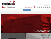 Tablet Screenshot of criticalpower.com